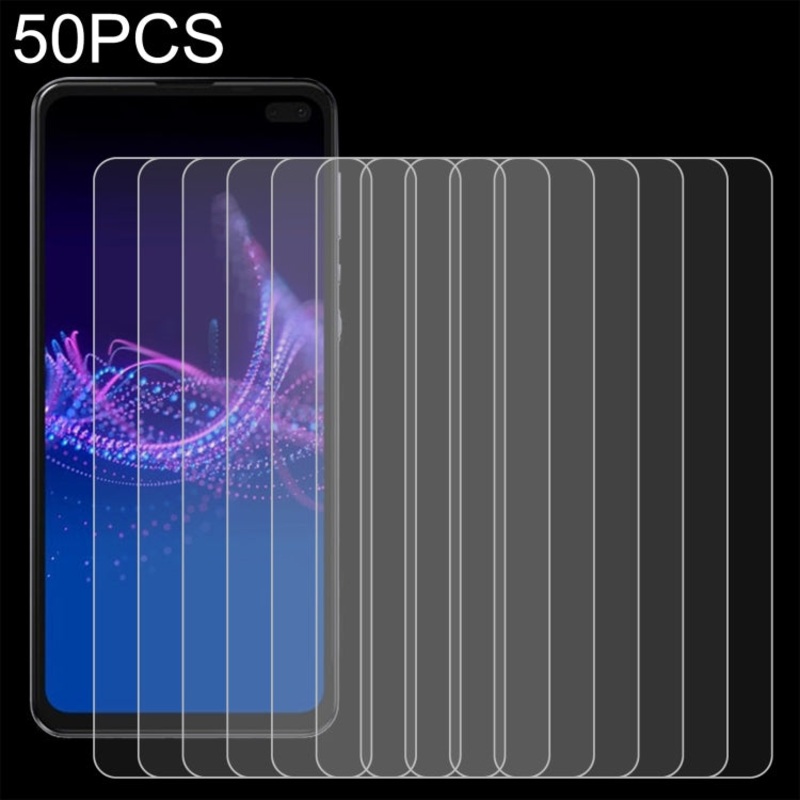 50 PCS 0.26mm 9H 2.5D Tempered Glass Film For Sharp Aquos Sense 4 Plus