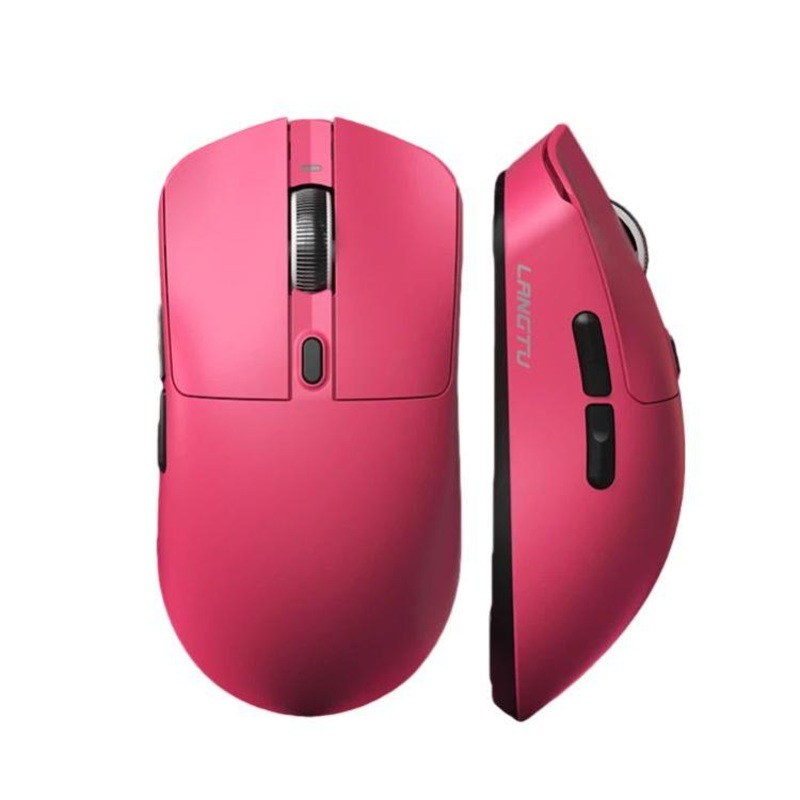 LANGTU M8 Triple-Mode Wireless Bluetooth Mouse Lightweight Gaming Mice(Rose Red)