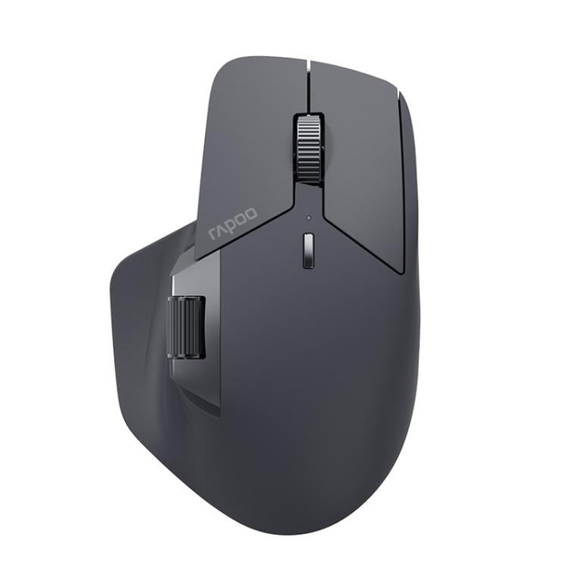 Rapoo Wireless Triple Mode Mice Ergonomic Desktop Laptop Business Office Mouse, Color: MT760 Black
