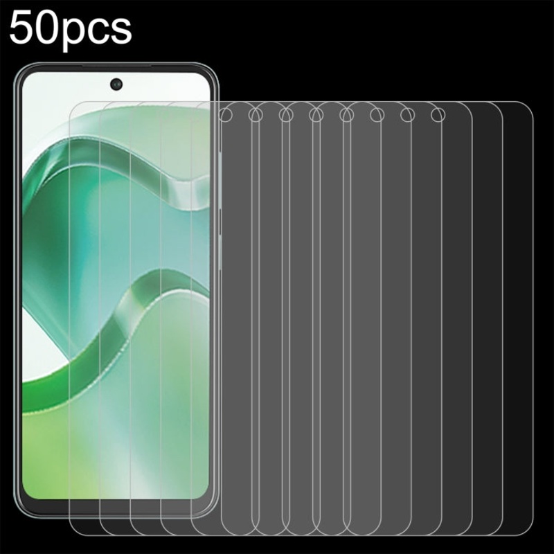 For itel P40+ 50pcs 0.26mm 9H 2.5D Tempered Glass Film