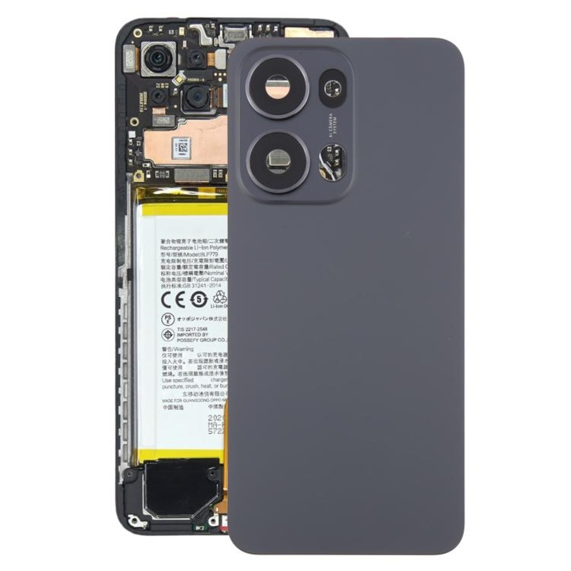For OPPO Reno13 Pro 5G CPH2697 Original Back Cover with Camera Lens Cover(Black)