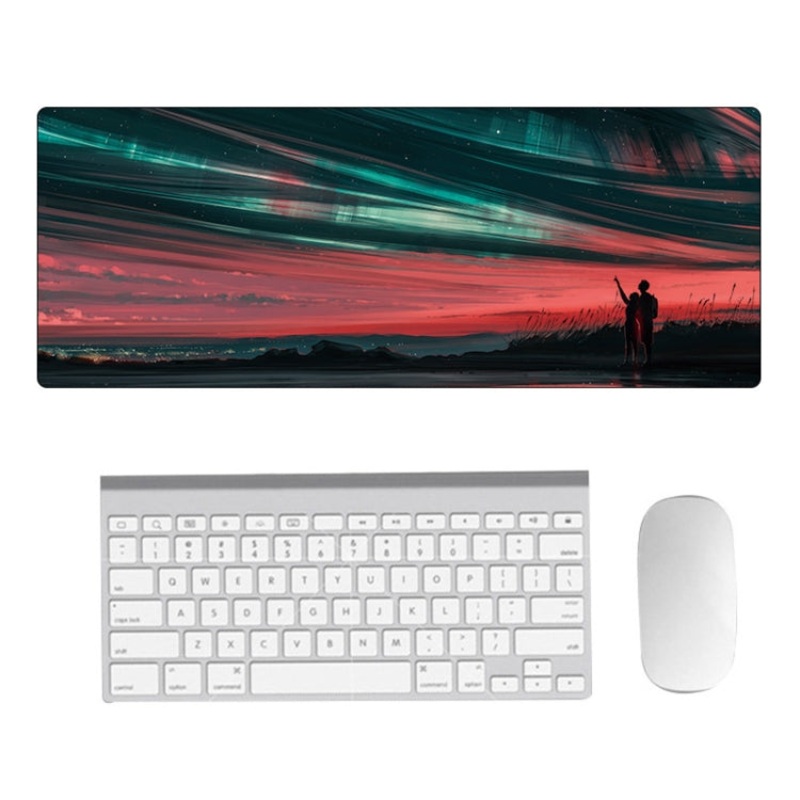 Hand-Painted Fantasy Pattern Mouse Pad, Size: 300 x 800 x 3mm Seaming(6 Stars and You)