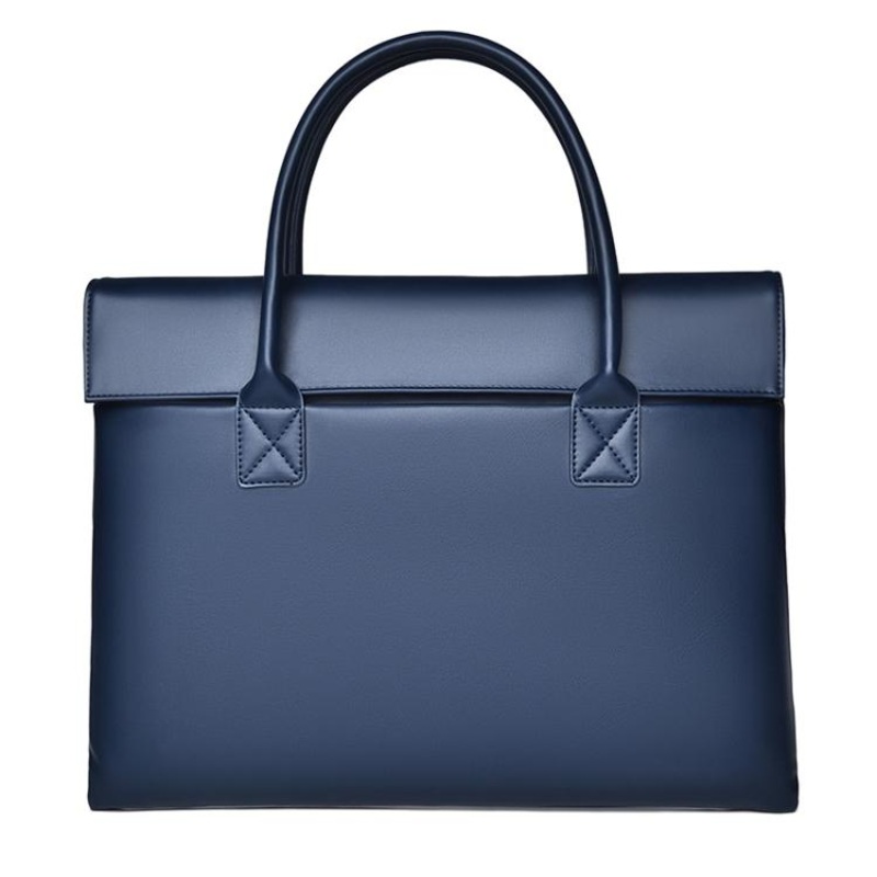 14 inch Laptop Bag Lightweight Laptop Bag Business Simple Handheld Briefcase(Blue)