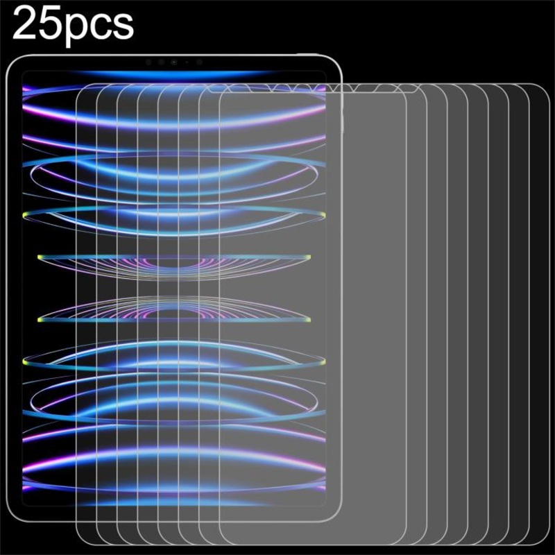 For iPad Pro 12.9 2022-2018 25pcs 0.26mm 9H 2.5D Explosion-proof Tempered Glass Film