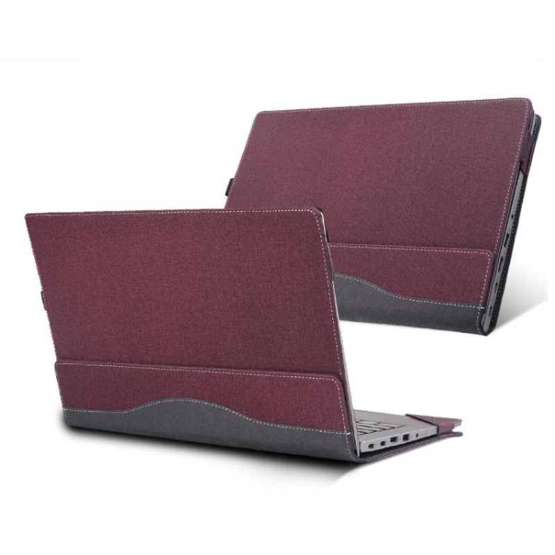 For Lenovo ThinkPad X1 Carbon Gen 12 / Gen 13 Laptop Leather Shockproof Protective Case(Wine Red)