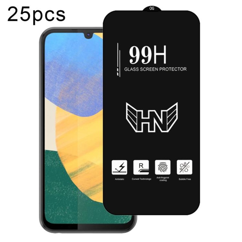 For Samsung Galaxy F34 25pcs High Aluminum Large Arc Full Screen Tempered Glass Film