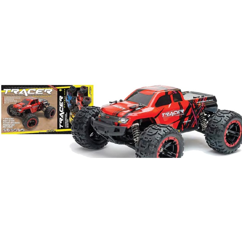 FTX TRACER 1/16 4WD BRUSHLESS MONSTER TRUCK RTR - RED