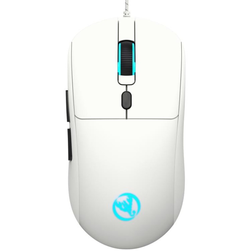 HXSJ X200 3600DPI Colorful Luminous Wired Mouse, Cable Length: 1.5m(White)