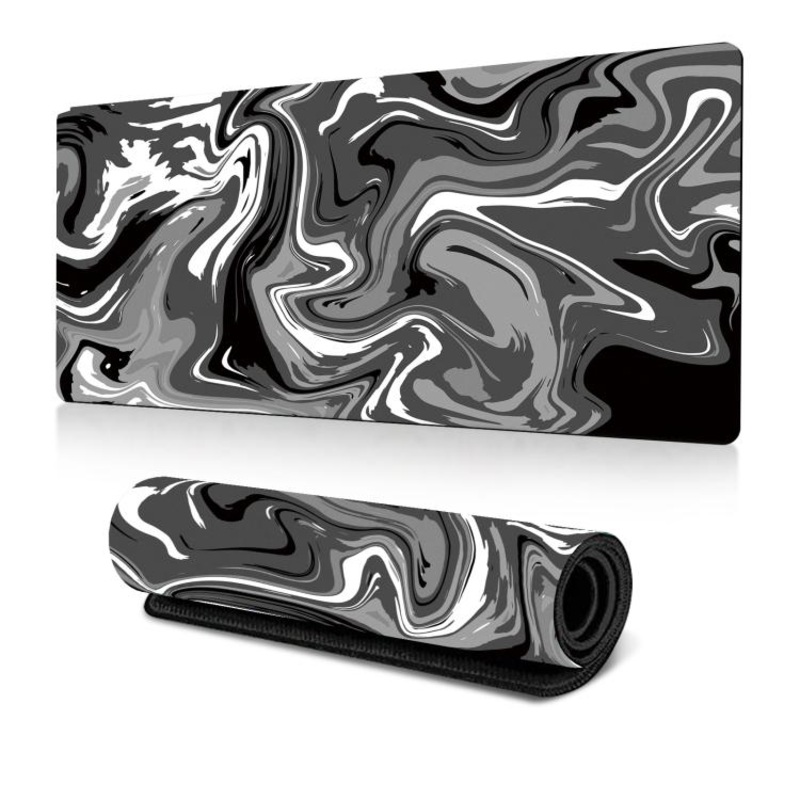 Large Abstract Mouse Pad Gamer Office Computer Desk Mat, Size: 300x800x2mm(Abstract Fluid 2)