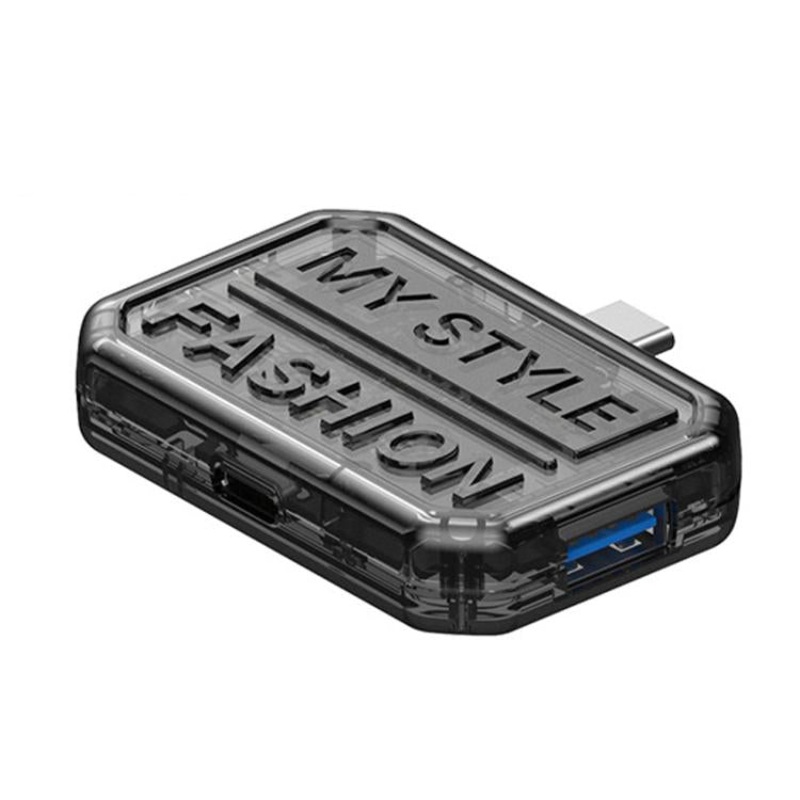 3 In 1 USB HUB Multi Port Hub Computer Converter, Color: BX3H Black
