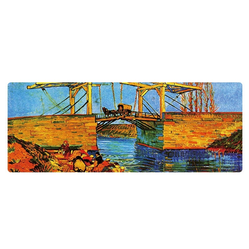 300x800x5mm Locked Am002 Large Oil Painting Desk Rubber Mouse Pad(Carriage)