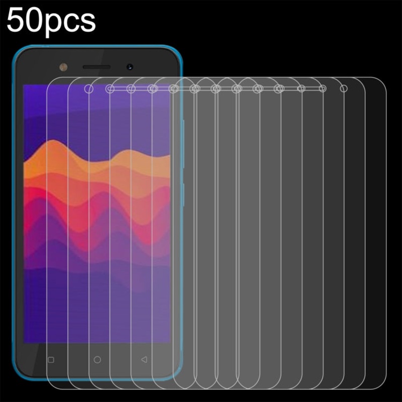 For itel A23 Pro 50pcs 0.26mm 9H 2.5D Tempered Glass Film