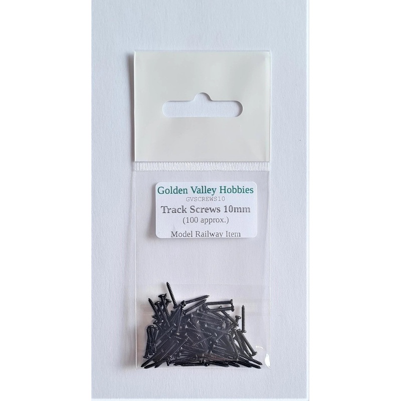 Golden Valley Hobbies GVSCREWS10 Track Screws 10mm Long (Pack of 100)