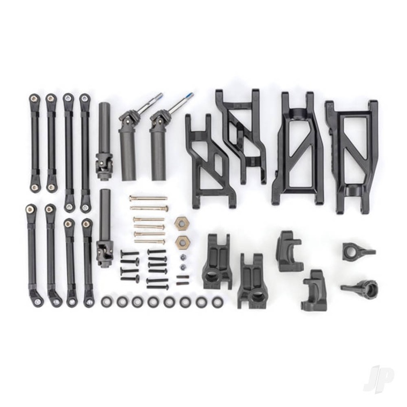 Outer Driveline & Suspension Upgrade Kit extreme heavy duty black (fits Rustler 2WD or Stampede 2WD)