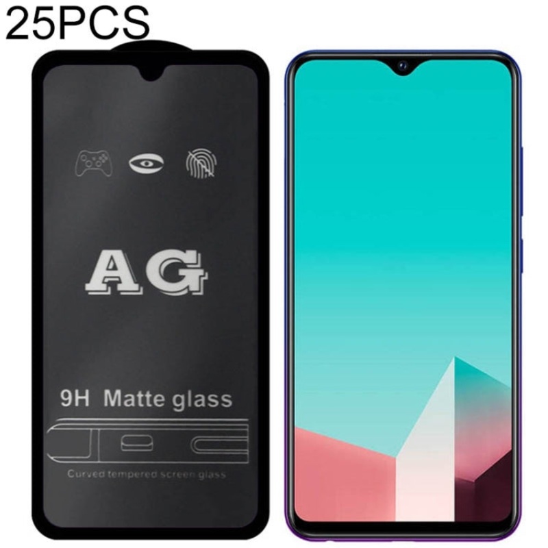 25 PCS AG Matte Frosted Full Cover Tempered Glass For Vivo V11 (V11 Pro) / X21s