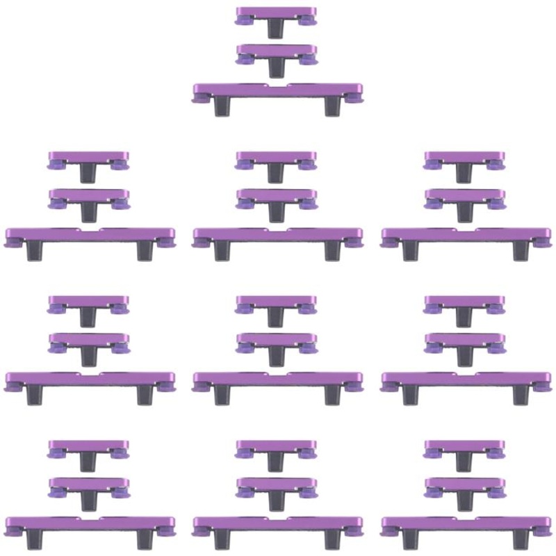 For Motorola Edge 60 Pro 10pairs Power Button and Volume Control Button (Purple)