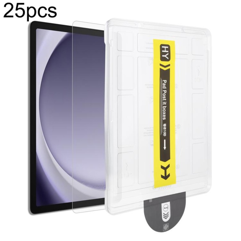 For Samsung Galaxy Tab A11+ / A10+ / A9+ 25pcs Dust-Free Easy Install HD Tempered Glass Film