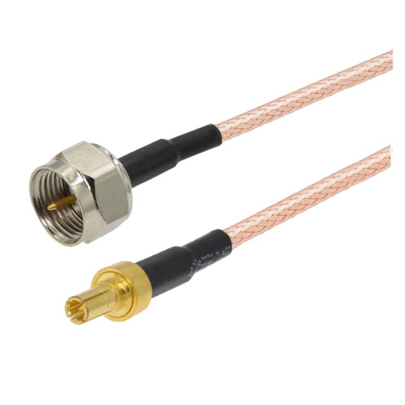 10cm F Male To CRC9 Male Coaxial RF Cable RG316 Jumper Cable