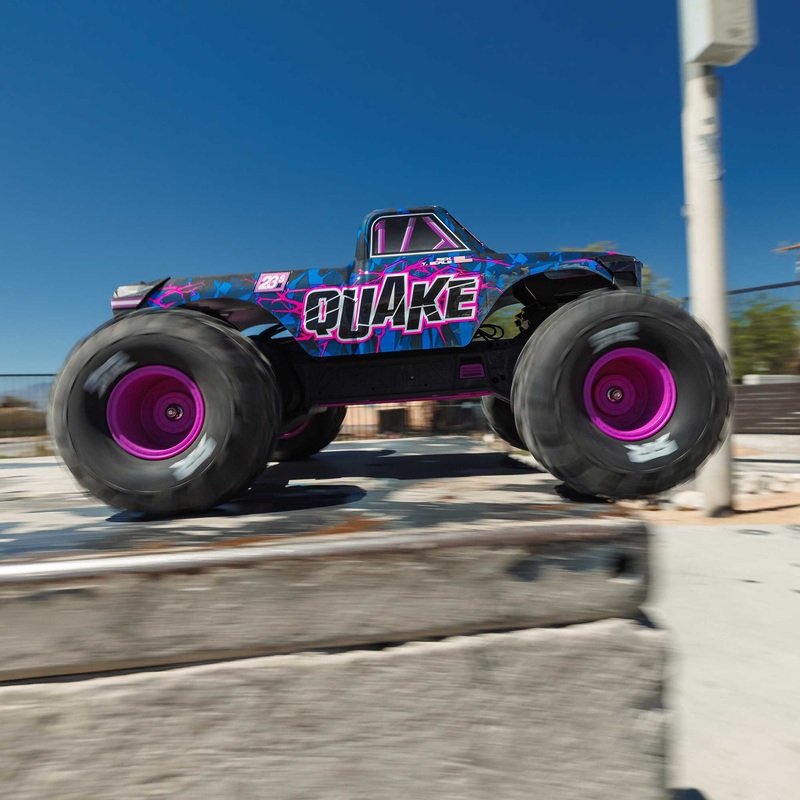 ARRMA 1/10 QUAKE 223S DSC 2WD RTR Brushless Monster Truck -Purple
