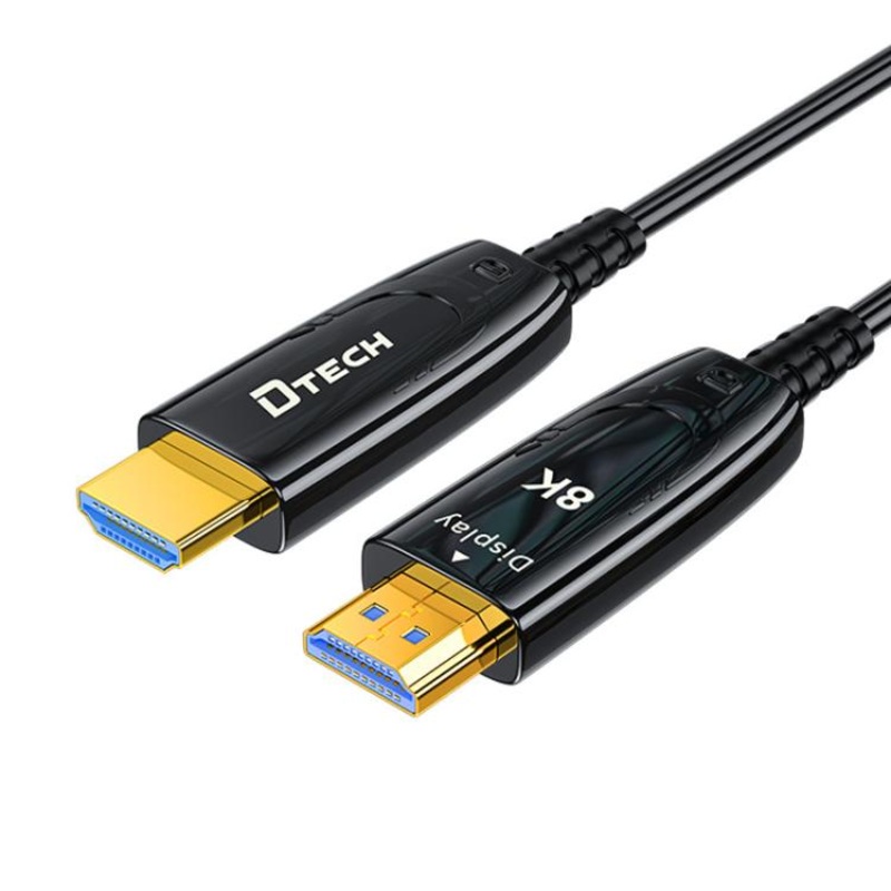 DTECH DT-HF8005 8K 60Hz HDMI 2.1 Fiber Optic Cable Dolby Atmos, EARC For PS5, Xbox, Home Theater, Gaming Monitor 8m