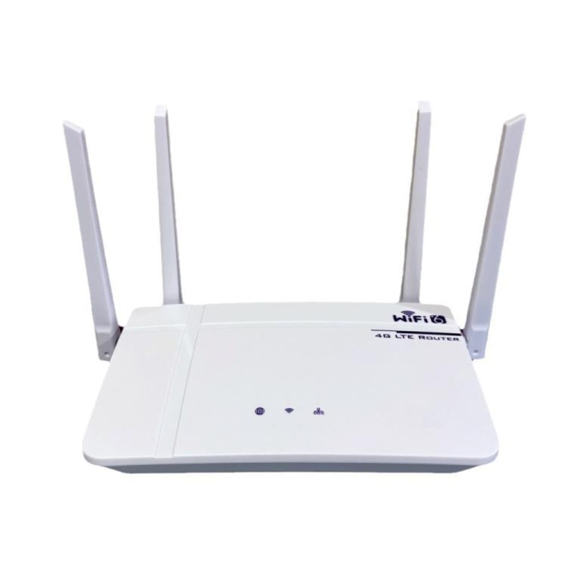 European / Asian / African Edition 4G CPE Wireless SIM Card LTE Router Wi-Fi 6 Wireless Hotspot, EU Plug(White)