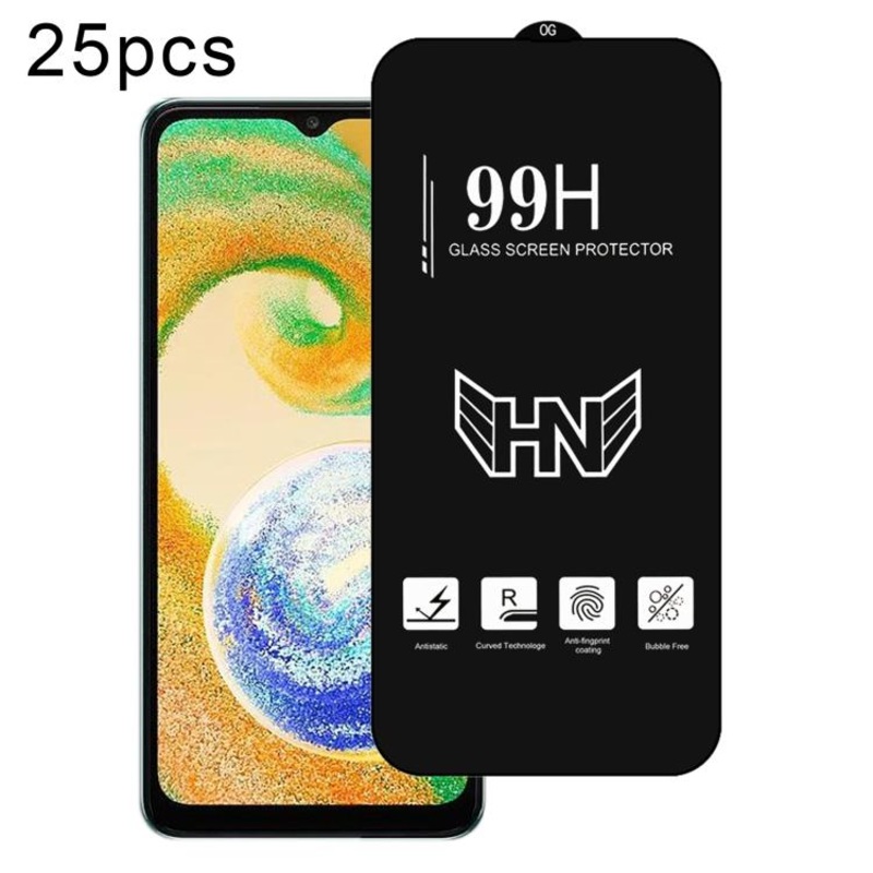 For Samsung Galaxy A04s 25pcs High Aluminum Large Arc Full Screen Tempered Glass Film