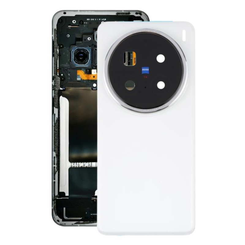 For vivo X200 Pro 5G Original Back Cover with Camera Lens Cover(White)
