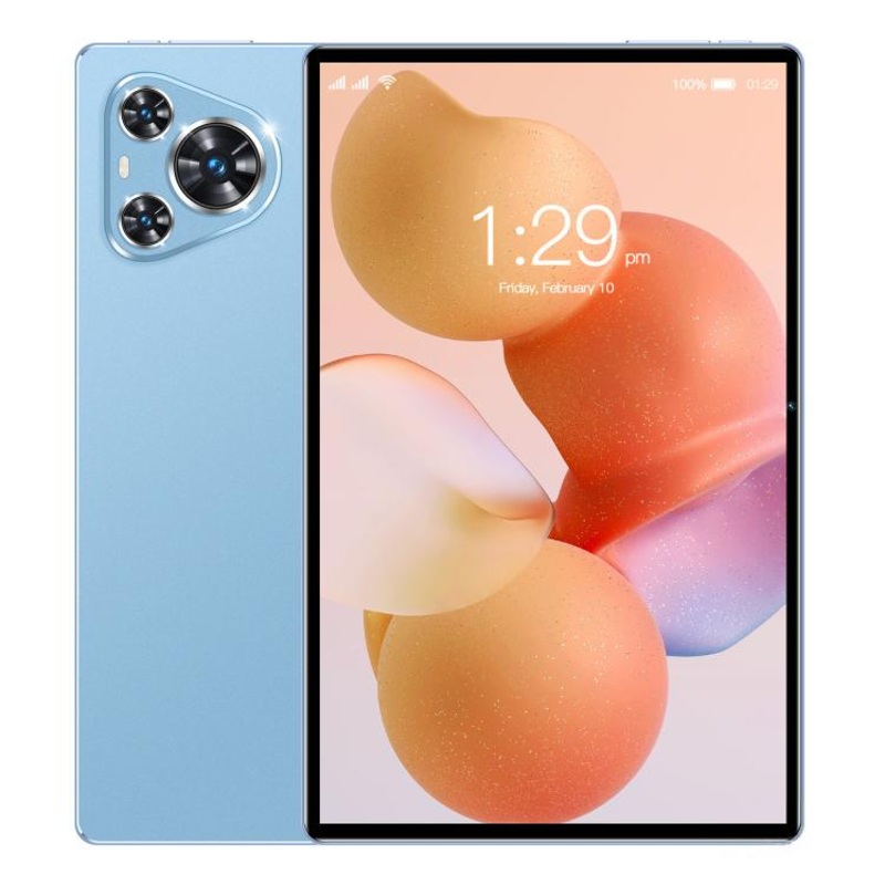 BDF P70 10.1 inch 4G LTE Tablet PC, 6GB+128GB, Android 10 MTK6750 Octa Core, Support Dual SIM, US Plug (Blue)