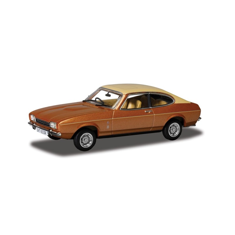 Corgi Vanguards Ford Capri Mk2 3.0 Ghia - Saturn Gold 1:43 VA15406