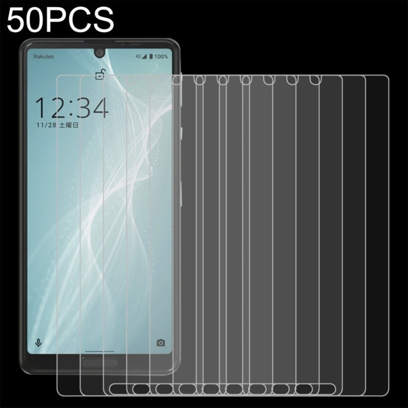 50 PCS 0.26mm 9H 2.5D Tempered Glass Film For Sharp Aquos Sense4 Lite