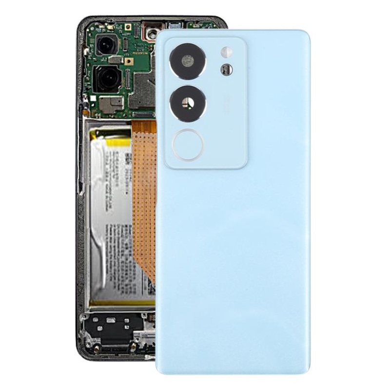 For vivo S17 Pro 5G V2284A Original Battery Back Cover with Camera Lens(Blue)