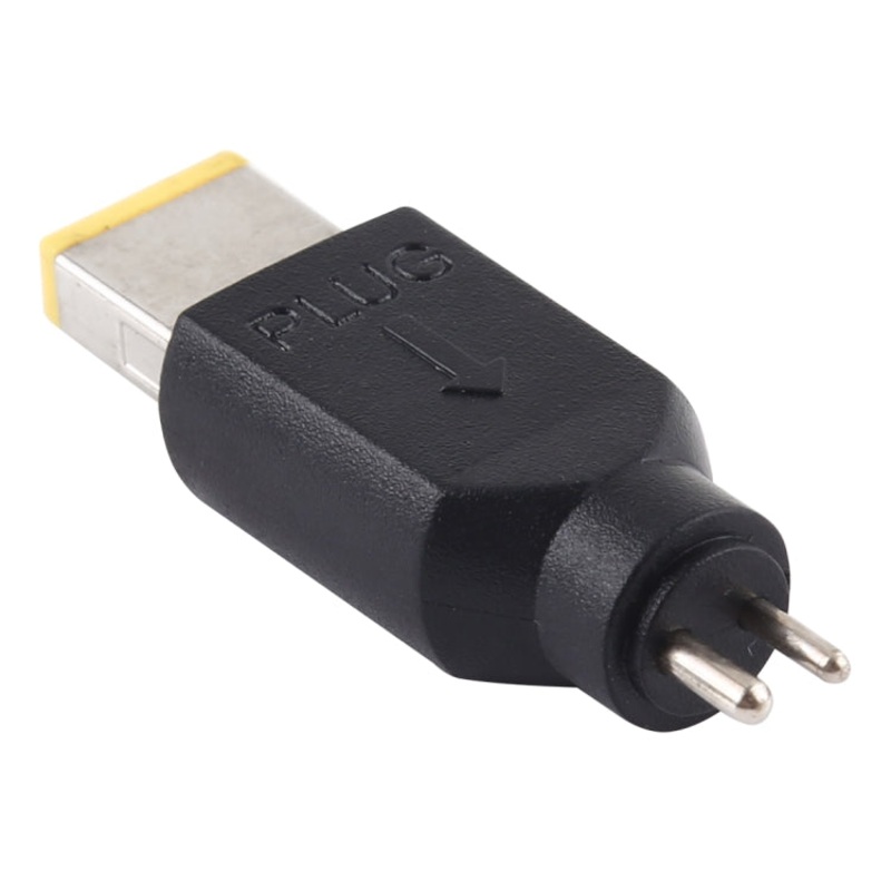 Two-pin to Big Square USB Male Power DC Connector for Lenovo Thinkpad/ThinkBook/Xiaoxin