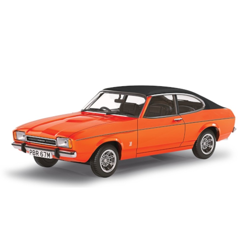 Corgi Vanguards 1:43 FORD CAPRI MK2 3-LITRE GHIA AUTOMATIC Serbring Red