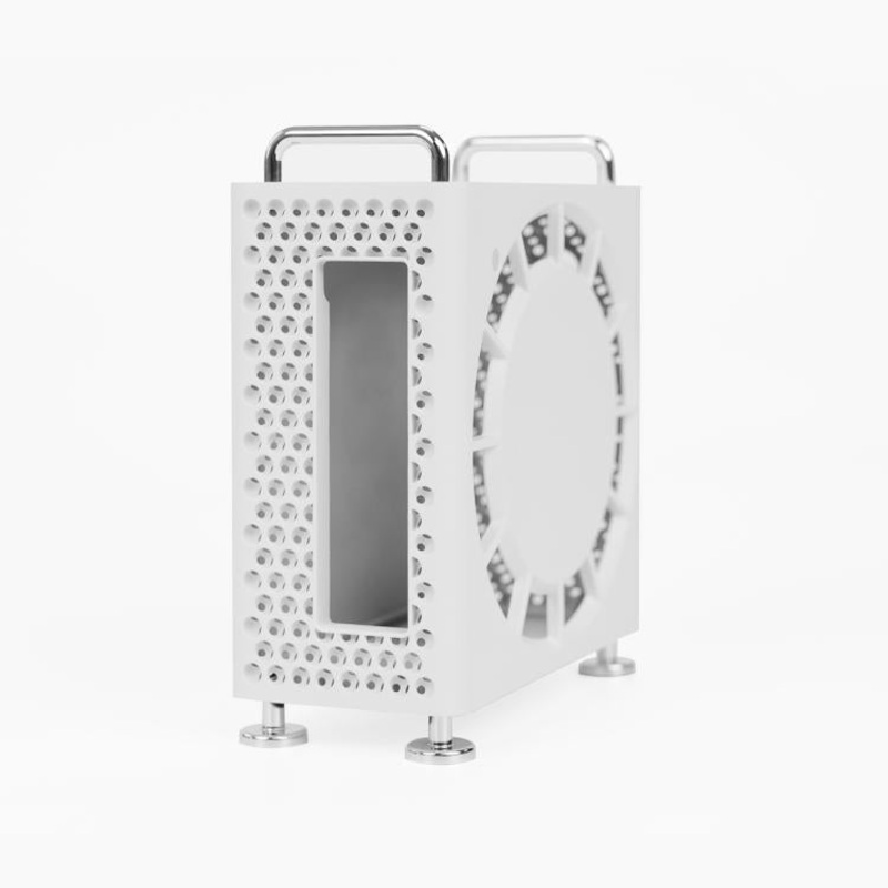 For MAC MINI M4/M4 Pro Computer Case Protective Case(White)