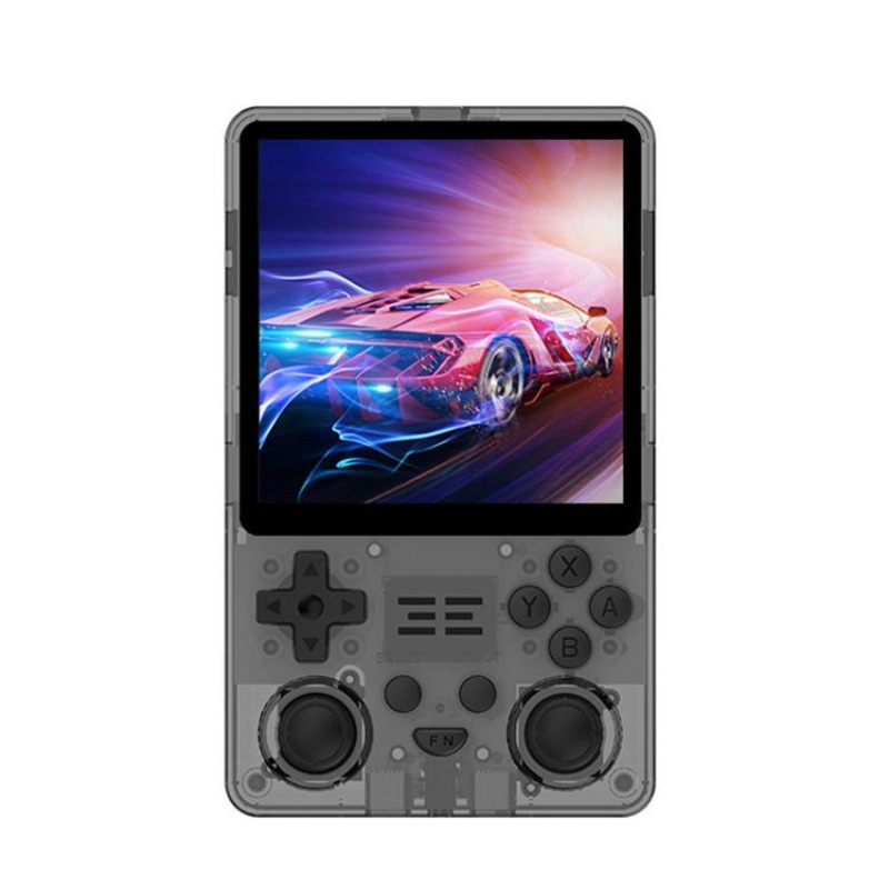 Powkiddy RGB20SX Handheld Game Console 4-Inch IPS Screen With HDMI TV Out, Dual TF Card Slots, Built-In Wi-Fi & Bluetooth 16+128G(Transparent Black)