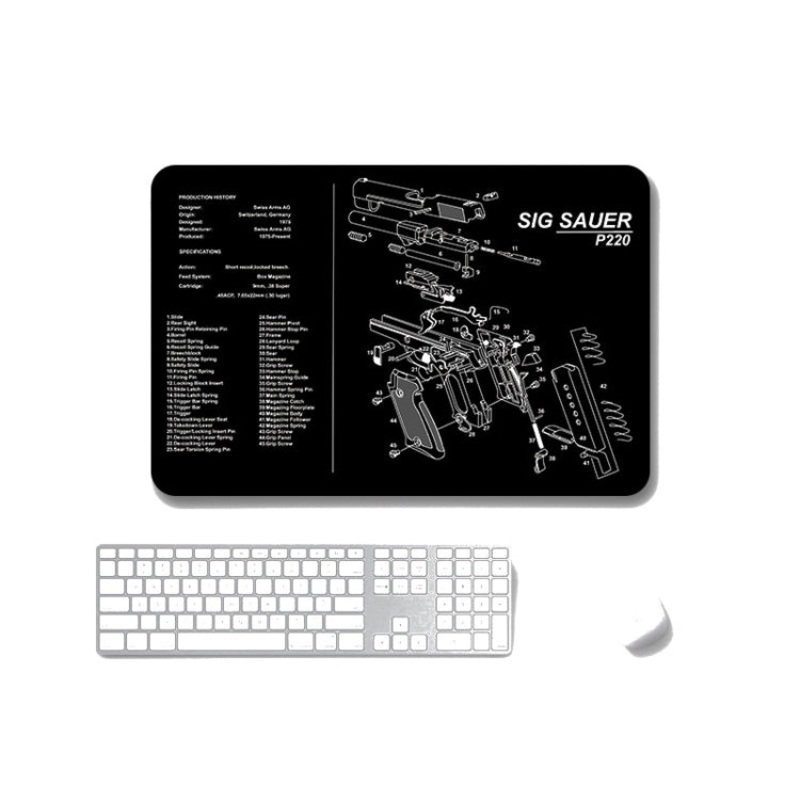2 PCS Heat Transfer Non-Slip Single-Sided Office Gaming Mouse Pad 2mm(SPS-SigP220)