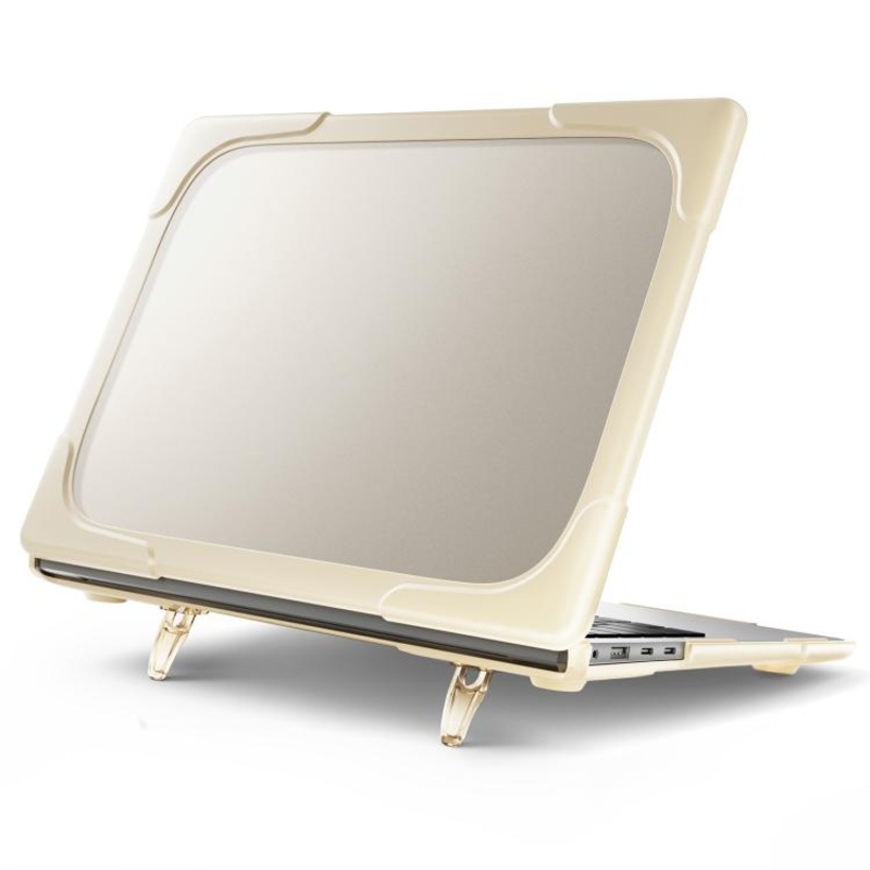 For Microsoft Surface Laptop 7 13.8 inch TPU + PC Two-color Anti-fall Laptop Protective Case(Khaki)