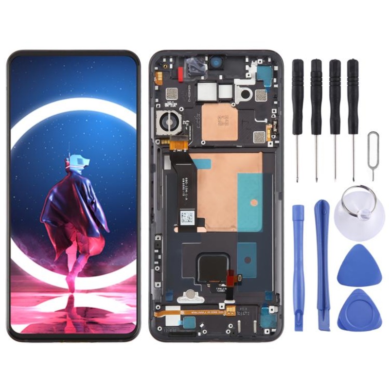 For ZTE nubia RedMagic 7 Pro NX709J Original LCD Screen Digitizer Full Assembly with Frame (Black)
