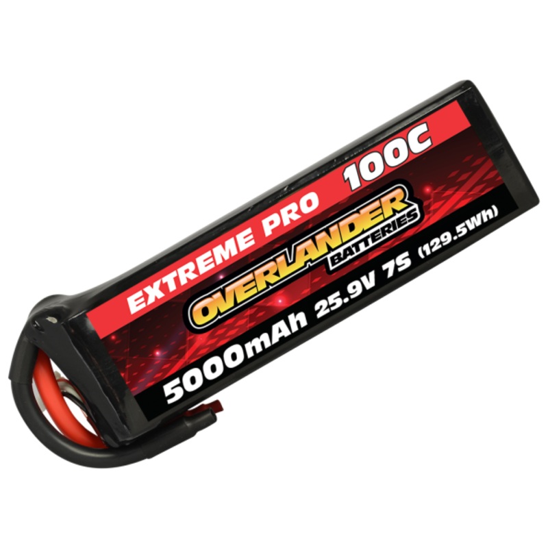 Overlander 5000mAh 25.9V 7S 100C Extreme Pro LiPo Battery - AS150