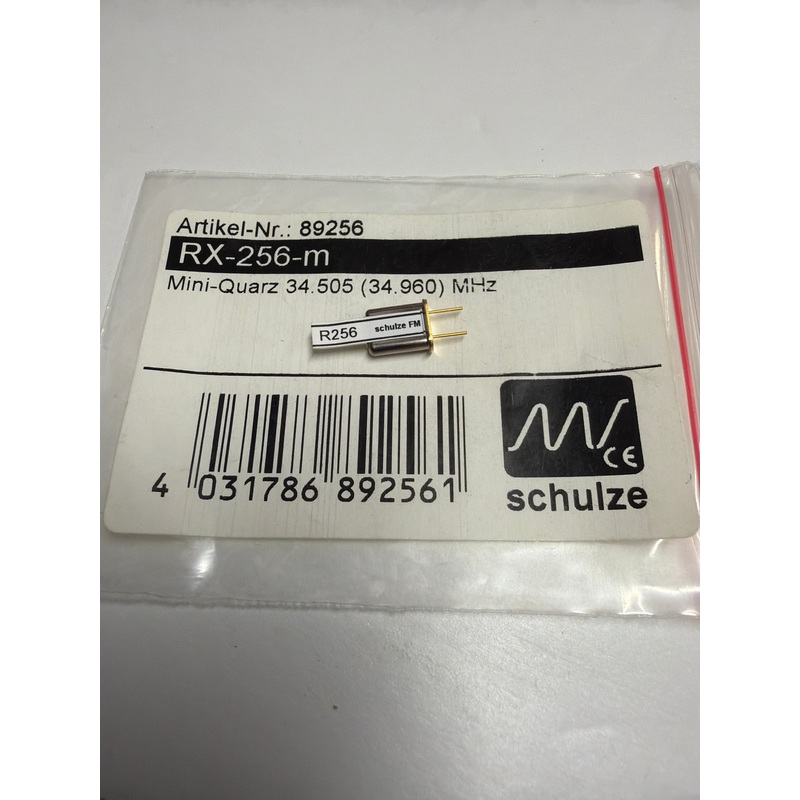 Schulze Receiver Crystal quartz mini / 35MHz / channel 56 34.960