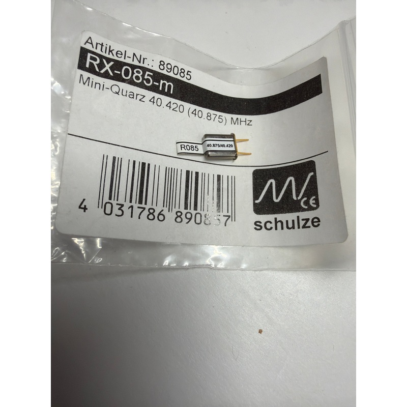 Schulze Receiver Crystal quartz mini / 40MHz / channel 85 40.875