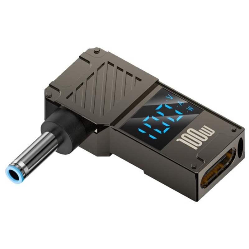 For HP 100W Computer Charging Digital Display Adapter(Type-C to DC4.5x3.0mm)