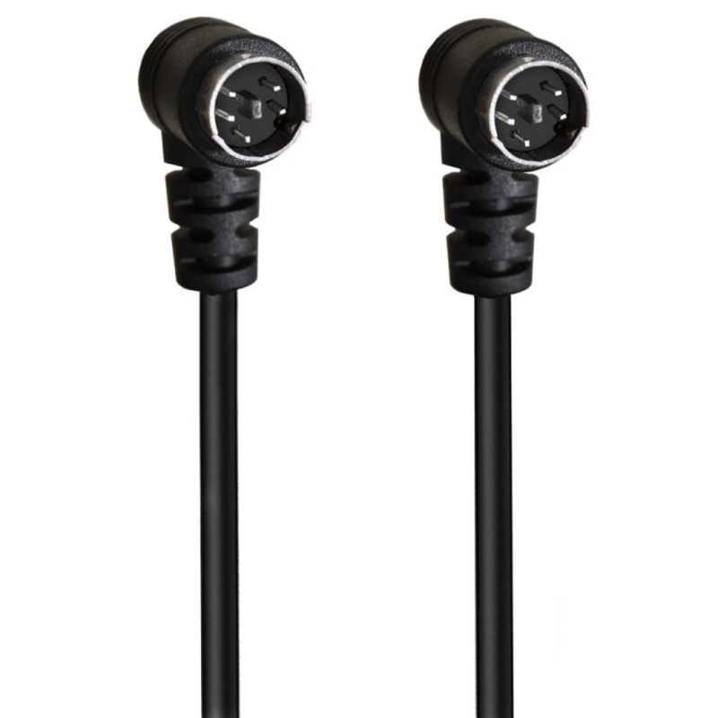 Mini DIN 5 Pin Core Audio / Video Cable, Length:0.5m(Elbow to Elbow)