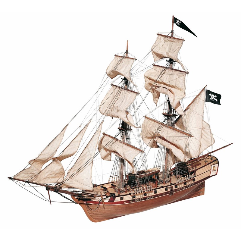 OcCre 1/80 Corsair Wooden Boat Kit OC13600