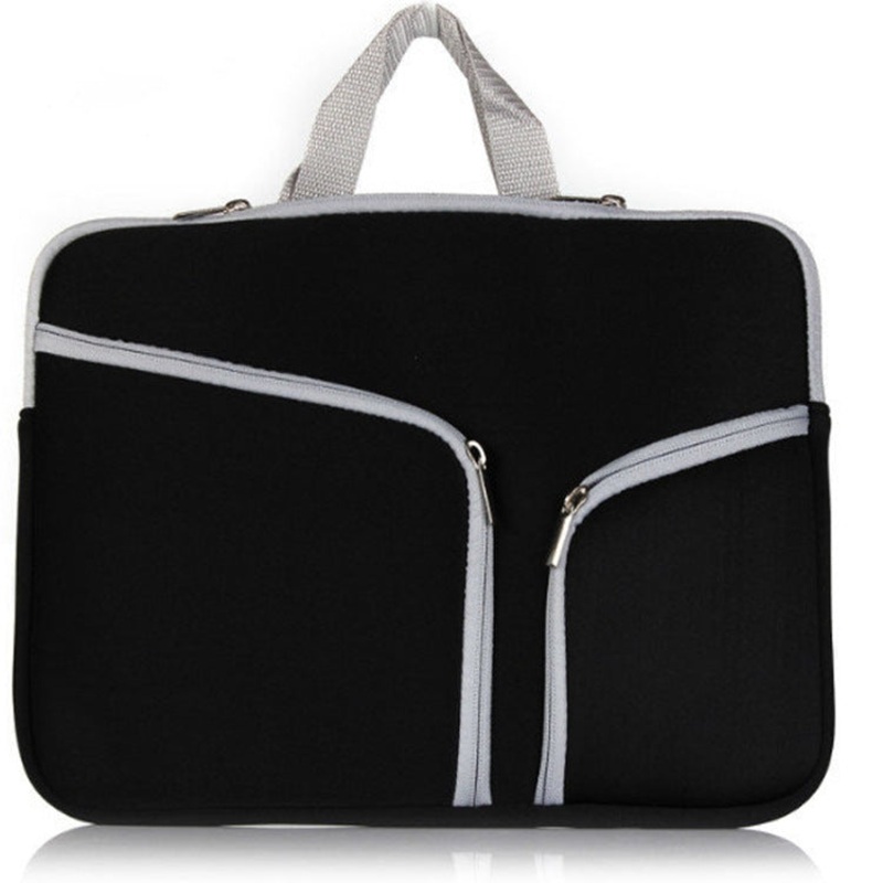 T228 Diving Material Computer Bag Multi-pocket Laptop Liner Bag, Size: 17 Inch(Black)