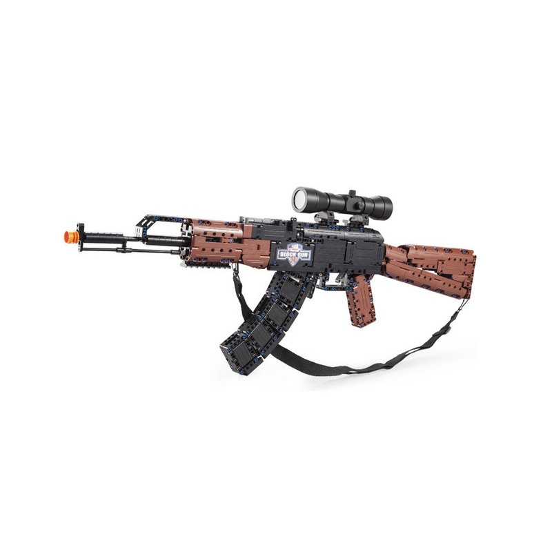 CADA AK-47 Assault Rifle Brick Model Gun - 738 pcs