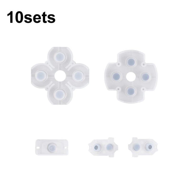 For PS4 10sets 3.0/4.0 Gamepad Conductive Rubber Button Soft Pad