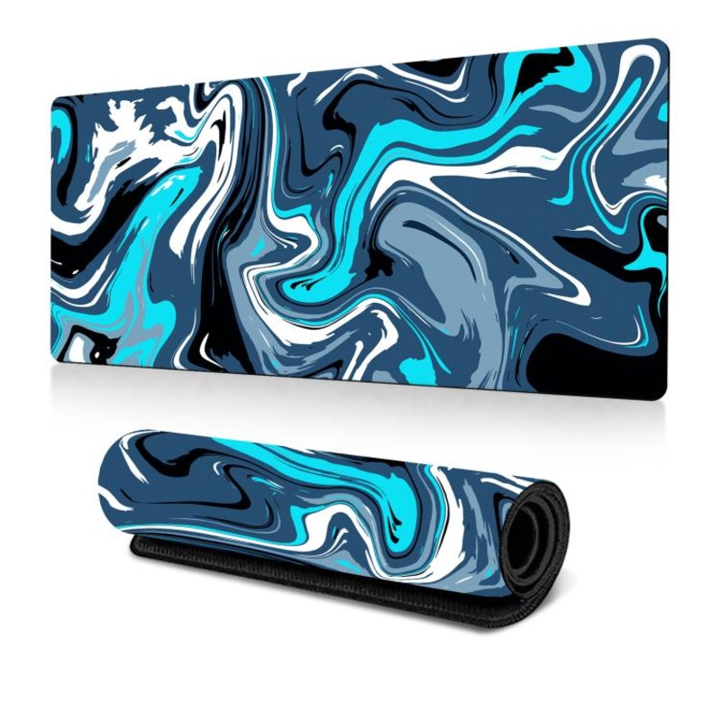 Large Abstract Mouse Pad Gamer Office Computer Desk Mat, Size: 400x900x2mm(Abstract Fluid 9)