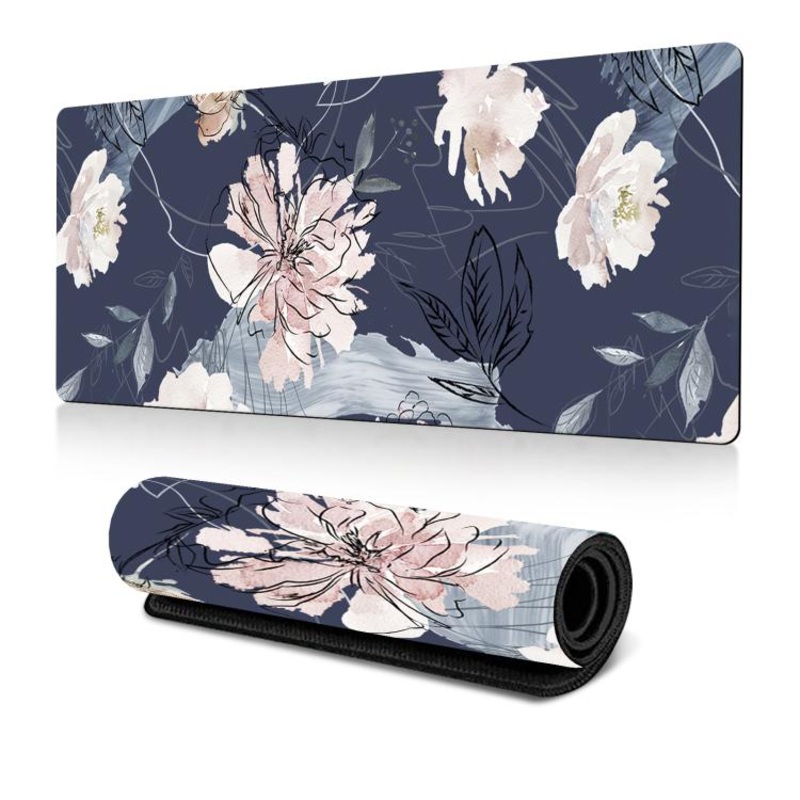 Flowers and Trees Themed Mouse Pad Desk Mat For Office/Gaming 400x900x3mm(No.6)