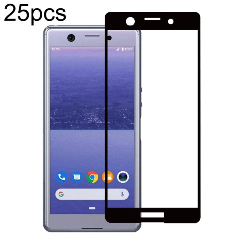 For Sony Xperia Ace 25pcs Full Glue Screen Tempered Glass Film